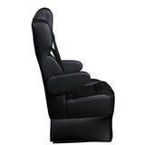 22” SUPER VIP CAPTAIN SEAT | SWIVEL BASE | BLACK LEATHER TOUCH