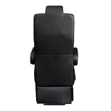 18” VIP CAPTAIN SEAT | SWIVEL BASE | BLACK LEATHER TOUCH