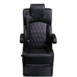 20” VIP DIAMOND CLASS CAPTAIN SEAT | PEDESTAL BASE | BLACK LEATHER TOUCH