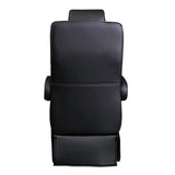 20” VIP CLASS CAPTAIN SEAT | PEDESTAL BASE | BLACK LEATHER TOUCH