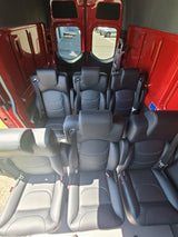18” VIP DIAMOND CLASS CAPTAIN SEAT | PEDESTAL BASE | BLACK LEATHER TOUCH