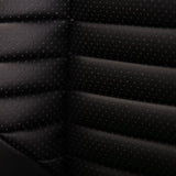 20” BLACK LABEL CAPTAIN SEAT | SWIVEL BASE | BLACK LEATHER TOUCH