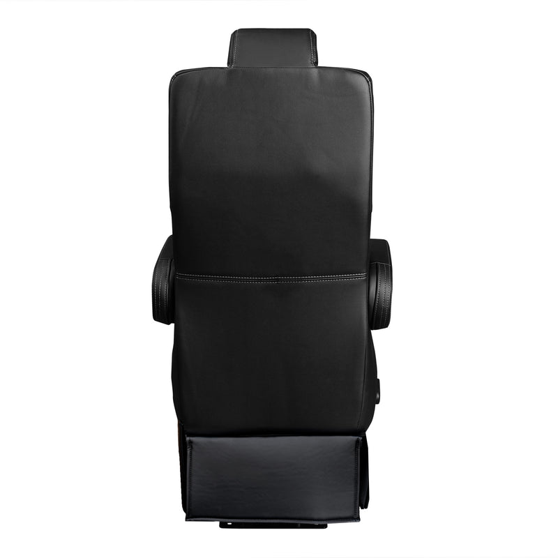 18” VIP CAPTAIN SEAT | SWIVEL BASE | BLACK LEATHER TOUCH