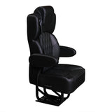 20” VIP DIAMOND CLASS CAPTAIN SEAT | PEDESTAL BASE | BLACK LEATHER TOUCH