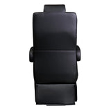 20” VIP DIAMOND CLASS CAPTAIN SEAT | PEDESTAL BASE | BLACK LEATHER TOUCH
