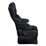 20” VIP DIAMOND CLASS CAPTAIN SEAT | PEDESTAL BASE | BLACK LEATHER TOUCH
