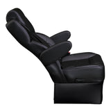 20” VIP CLASS CAPTAIN SEAT | PEDESTAL BASE | BLACK LEATHER TOUCH
