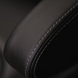 22” SUPER VIP CLASS CAPTAIN SEAT | PEDESTAL BASE | BLACK LEATHER TOUCH