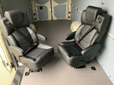 18” VIP CAPTAIN SEAT | SWIVEL BASE | GREY LEATHER TOUCH