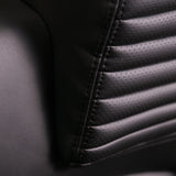 20” BLACK LABEL CAPTAIN SEAT | SWIVEL BASE | BLACK LEATHER TOUCH