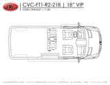 ROW KIT | FORD TRANSIT T150 ROW 2 | 2x 18" VIP SEATS