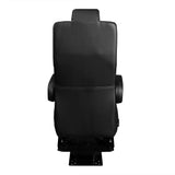 18” VIP CAPTAIN SEAT | SWIVEL BASE | BLACK LEATHER TOUCH