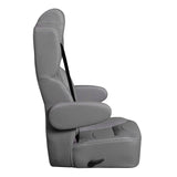 18” VIP CAPTAIN SEAT | GREY LEATHER TOUCH