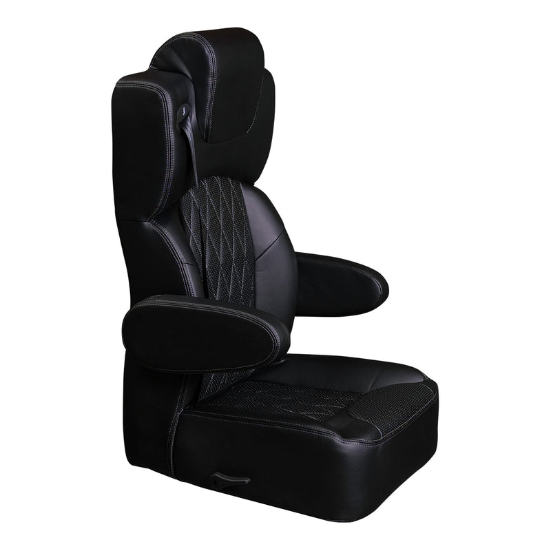 20” VIP DIAMOND CAPTAIN SEAT | BLACK DIAMOND LEATHER TOUCH